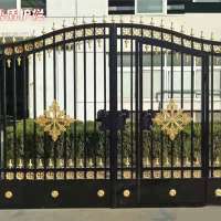 classical  wrought iron gate hot sale cheap sliding main gate designs for homes