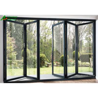 American standard double glaze bifold door with aluminium frames