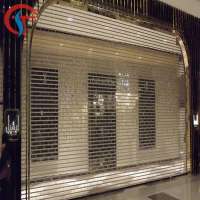 Commercial PC Security Shopfront Transparent Roll Up Shutter Door / Shutter Gates