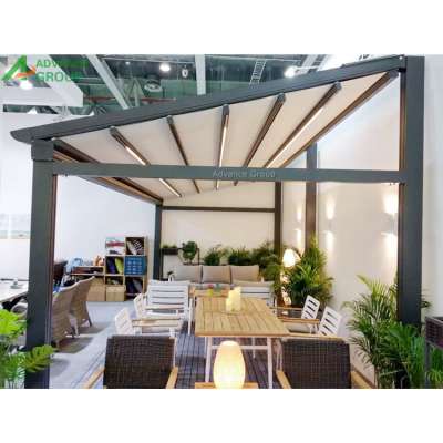 Good Sliding Rail Aluminum Frame Fabric Awnings