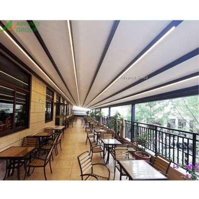 Shade Gazebo Electric Waterproof Retracted Pergola For Outdoor Party